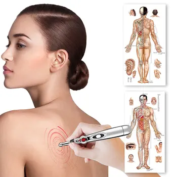 Elektronisk Akupunktur Pen El-Meridian Energy Pen Meridianer Body Massage Til Lindring Af Smerter Laser Terapi Helbrede Muskel Stimulator