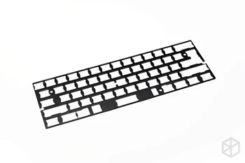 60% af anodiseret aluminium Mekanisk Tastatur Plade support 60% Gh60 xd60 xd64 poker 1 2 3 sort farve 1,5 mm tykkelse