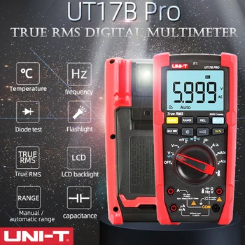 ENHED UT15B UT17B Pro Sand RMS Digitalt Multimeter Auto Range Tester 60Mohm Anti-burn VFC Hz Kondensator Modstand Multi Meter