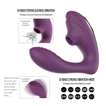 Vagina Sugende Vibrator Blowjobs Vibrerende Sucker Oral Sex Suge Klitoris Stimulator Erotisk Sex Legetøj til Kvinder Genopladelige