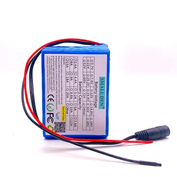 12V 10Ah Stor kapacitet 18650 li-ion batteri pack 12,6 V 10000mAh med PCB Circuit Protection Board wire+DM5.5*2.1
