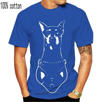 2020 Nyeste Mænds Sjove Mænd T-Shirt til Mænd, Tøj Plus Size Doberman Dog t-Shirt Mænd ER Dog Elsker Fitnesscentre Træner Sort T-Shirt