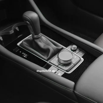 Bil Mærkat for Mazda 3 Axela 2020 2021 Tilbehør Gear Shift Ramme Panel Beskyttelse Membran Center Søjle Film Dække