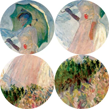 Monet Kvinde Med En Parasol Malerier På Væggen Impressionistiske Pige Væg Kunst Print På Lærred Cuadros Billeder Til Stuen