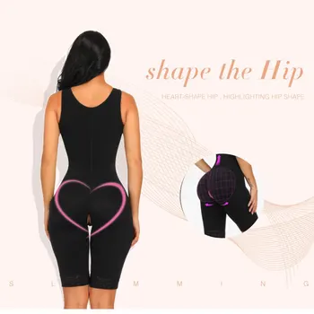 Woman Slim Undertøj Ét Stykke Bodysuit Shapewear Løfter Butt Crotchless Kvinders Mave Bunden Bodysuit Recovery Organ Shaperen