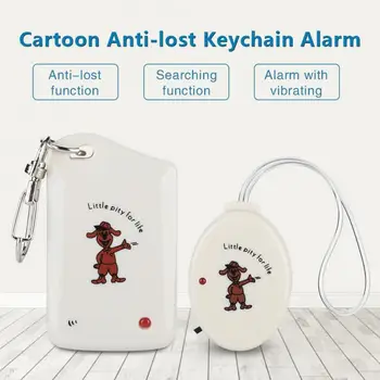 Baby Tegnefilm Anti-tabte Nøglering Alarm Barn Anti-tyveri Sikkerhed Alarm med Vibrerende Miljø-Venlige og Ikke-Radiative