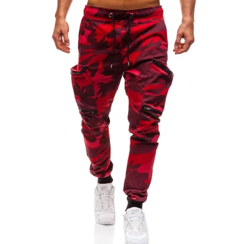 Brand Mænd Bukser Hip Hop Joggere 2020 Mode Camouflage Multi-Lomme Militære Blyant Bukser Plus Size Fragt Overalls Khaki