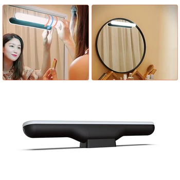 Mirror lampe Trådløse Spejl Lys LED Make-Up Lighting bordlampe Genopladelige Toilet Dressing Kabinet Stansning-gratis