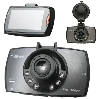 HD 2,2 tommer LCD-1080P Bil DVR Køretøj Kamera, videooptager Night Vision Dash Cam C66