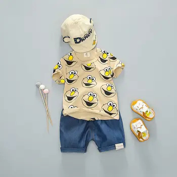Nye Sommer Baby Tøj til Børn i Drenge Piger Tegneserie T-Shirt, Shorts 2Pcs/sæt Barn Casual Tøj Spædbarn Børn Træningsdragter