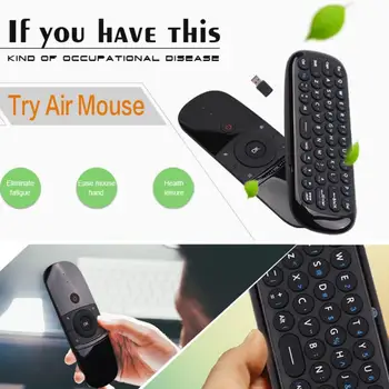 2,4 Ghz Air Mouse Fjernbetjening Trådløse Tastatur 6-Akse Bevægelse Sensing IR-Læring Fjernbetjening Til Android TV BOX/Mini PC