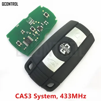 QCONTROL Bil Fjernbetjening Smart Key 433MHz for BMW 1/3/5/7 Serie X5 X6 Z4 CAS3 System Auto Vehichle Alarm Keyless Fob