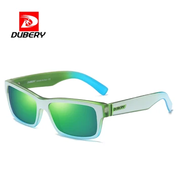 DUBERY Pladsen Polariserede Solbriller Mænd Vintage Kørsel Sport UV-Beskyttelse Mode solbriller Farve Spejl for Mænd/Kvinder