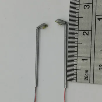 100pcs Model Tog Railway Lamper 1/500 Skala 3cm Høj Miniature Led 3V Street Kobber Lys For Arkitektonisk Layout