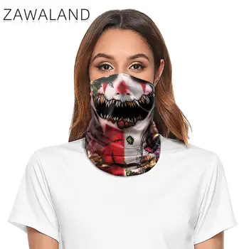 Zawaland Voksen Hals Tørklæde Vindtæt Hals Halvt Ansigt Maske Skull Face Bandana Udendørs Cykling Anti-UV-Tørklæder til Kvinder, Mænd