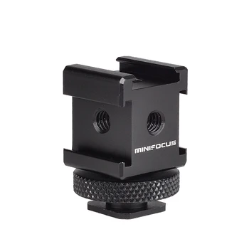 Triple Koldt Sko Mount Gimbal Adapter til Lys, LED-Skærme, Mikrofoner, Audio-Optager & Studio Flash Beslag Video Kamera