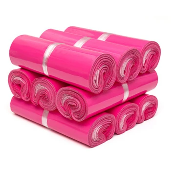 Nye Pink Kurer Tasker Stor Størrelse Matteret opbevaringspose Vandtæt Pose Self-Seal PE Materiale Konvolut Mailer Postal Mail Pakke Poser