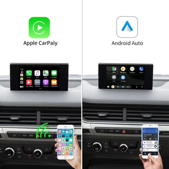 Carlinkit Trådløse Apple CarPlay/ Android Auto 2009-2018 Til Audi Q7 7 8 8.4 inches Understøtter Airplay Mirrorlink IOS14 Kort Musik