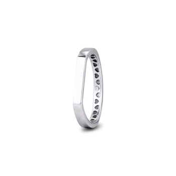 Ægte 925 Sterling Sølv Ringe for Kvinder Bar Stabling Ring Stabelbare Smykker Wedding Party Ring Engros