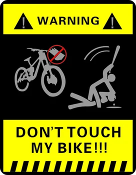 1 sæt IKKE RØRE MIN CYKEL ord, advarsel klistermærker til vej-og mountain bike cykel decals gratis fragt
