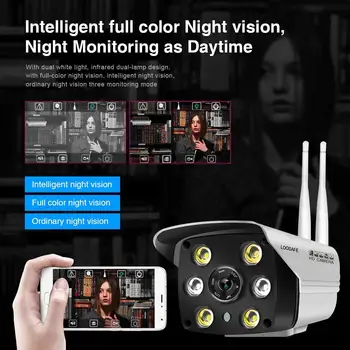 EVKVO Vandtæt IP-Kamera IOT Smart Kamera HD 1080P Udendørs To-Vejs Audio Intercom IR LED Night Vision Kamera Motion Detection