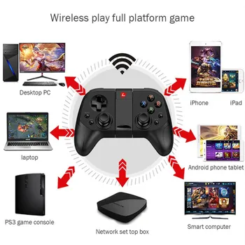 Trådløse Joystick, Gamepad Spil Controller Bluetooth-BT4.0 Joysticket Til Mobiltelefon, Tablet, TV-Box Holder til Android/PC/PS3