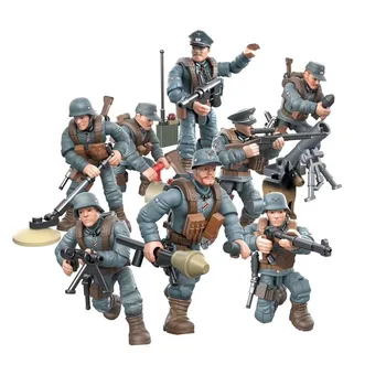 8stk/set Byen Hær Soldies byggesten Simuleret Battlefield SWAT Action Figurer med Kanoner Modeller Mursten Legetøj til Drenge Gave