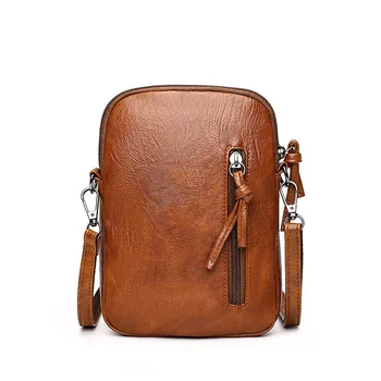 Nye vintage blødt læder håndtasker mini fashion mobiltelefon taske women ' s skulder messenger taske lille taske