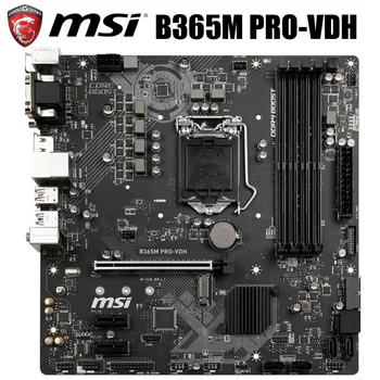 MSI B365M PRO-VDH Bundkort LGA 1151 CPU-8 Gen 9 Gen Core i7/i5/i3 DDR4 64GB 1151 Oprindelige Desktop MSI B365 Bundkort, der Anvendes