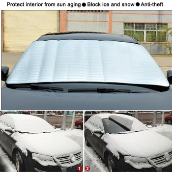 Bilens Forrude Dække Anti Sne, Frost, Is Forruden Støv Protector Varme Solsejl Ice Store Sne Støv Protector Bil Dækker