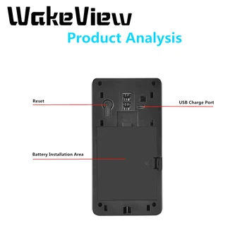 WakeView 1080P Smart Wireless WiFi Video Dørklokken IR telefonopkald dørklokke Kamera Infrarød Fjernbetjening Optag Hjem Sikkerhed Overvågning