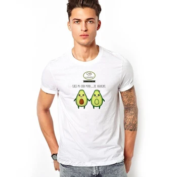 Avocado Mænd Grafiske T-shirts Æstetiske T-shirt 2020 Nye Veganske Sjove Print Mode Tees kortærmet Tshirt 90'erne Dreng Street Toppe