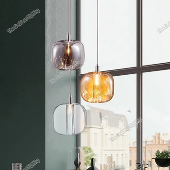 Nordiske Rav Moderne LED Krystal Vedhæng Lys Indretning Til Hjemmet Udsmykning Køkken Soveværelse Stue, Loft Indendørs Lamper