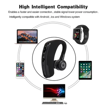 V9 Håndfri Business Wireless Bluetooth 4.1 Headset med Mic Stemme Hovedtelefoner til at Drive Forbindelse