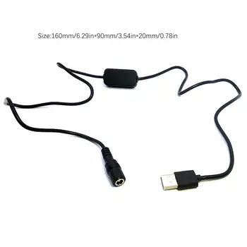 USB-Strøm Kabel-Kvindelige 5,5 mm Stik med 8V Regulator for Kamera Batteri DC-Kobling LP-E6 DR-E6/AC-PW20 NP-FW50/BLN1