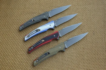 MAXACE ranger taktik folde kniv XW42 blade KVT kugleleje G10 håndtere camping jagt udendørs Overlevelse knive EDC Værktøjer