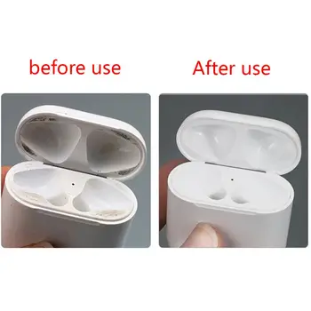 1 sæt Holdbar Rengøring Pen Kit Ren Pensel Bomuld Stick Cleaner for Airpods 1/2 Trådløse Hovedtelefoner Opladning Box Tilbehør