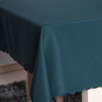 Polyester Hotel Banket Dug køkken bordet Solid Dekorative Tyk Rektangulær Tabel Cover til bryllupsfest