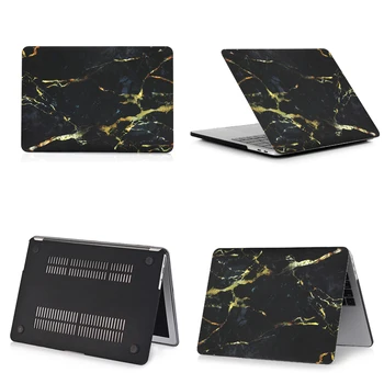 Marmor Laptop Case til MacBook Air Pro Retina 11 12 13 15 Tommer Touch Bar Shell Cover til Macbook Nye Air 13 A1932 A1990 A1989