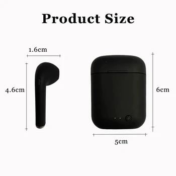 Mini-2 Trådløse Bluetooth Hovedtelefoner PK i7s TWS Bluetooth Hovedtelefoner Stereo Hovedtelefoner Headset, Hovedtelefoner, Mikrofon For Alle Smart Telefon