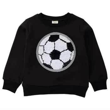 Baby Boy tøj Bomuld Fodbold Med Drengene Hoodie Pige Rund Hals Casual Fashion Børn Efteråret Kids Baby Sweater