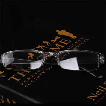 YOOSKE Ultra-let Læsning Briller Kvinder Semi-frame Briller Mænd Harpiks Anti-træthed Linse, Diopter-Brillerne 1.0 1.5 2.0 2.5 3.0