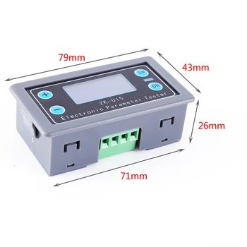 Multi-funktion LCD-Måleren Voltmeter Amperemeter Batteri Kapacitet Tester Magt Tester Udledning Timer Temperatur Display