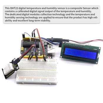 Keyestudio DHT22 (AM2302)Temperatur-og fugtføler til Arduino Uno r3