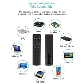 G20S Gyro Smart Voice Fjernbetjening IR Læring 2,4 G Wireless Flyve Air Mus Til PC android TV Box