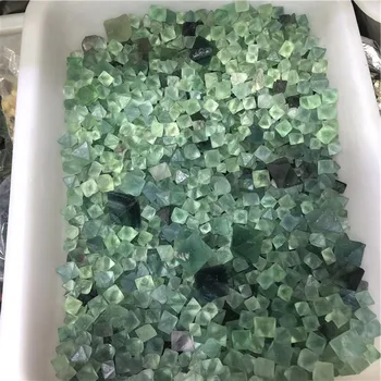 50g Naturlige Blandede Fluorit Octahedron Lille Perle Rå Sten Prøve Healing DIY Naturlig Kvarts Krystaller, Sten og Krystaller