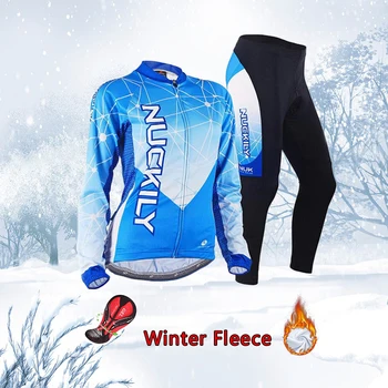 Vinteren Termisk Fleece cykling tøj kvinder 2021 Mode bike jersey lange bukser kit cykel tøj damer sport, der passer kjole