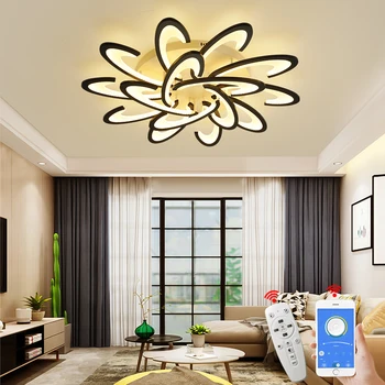 NEO Glimt Moderne Led Loft Lihgts Til Stue arbejdsværelse, Soveværelse lys lampara techo Hvid/Sort Loft Lampe inventar