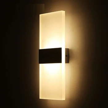 LED-Væg Lys-op, Ned Cube Indendørs Udendørs Sconce Belysning Lampe Stativ Indretning MJJ88