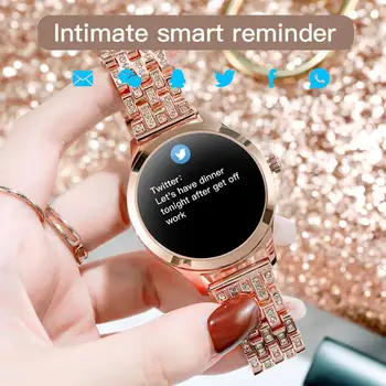 LEMFO LW07 Smart Ur Kvinder På 1,09 Tommer 2.5 D DIY Se Ansigt IP67 Vandtæt Dame Smartwatch 2020 Til Android, IOS Telefon-Ur